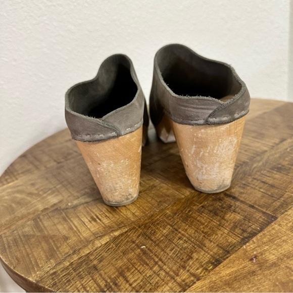 Bryr Chloe Closed High Heel Clog Grey 41 - Picture 4 of 9